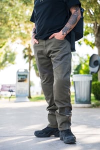 Yazlık Fileli Olive Cordura Motosiklet Pantolonu