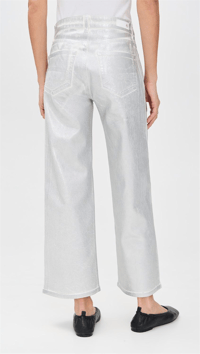AG SAİGE WİDE LEG CROP JEANS SİLVER GLOW 