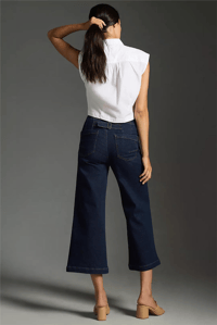 ANTROPOLOGİE PİLCRO KİT HİGH WAİST WİDE LEG JEANS 