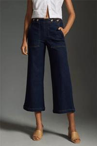 ANTROPOLOGİE PİLCRO KİT HİGH WAİST WİDE LEG JEANS 