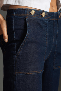 ANTROPOLOGİE PİLCRO KİT HİGH WAİST WİDE LEG JEANS 