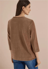 CECİL PAMUKLU KADİFE SWEATSHİRT 