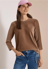 CECİL PAMUKLU KADİFE SWEATSHİRT 