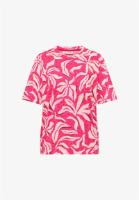 CECİL PEMBE DESENLİ KISA KOLLU T-SHİRT