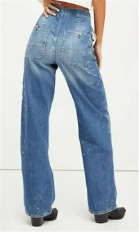 FREE PEOPLE PAİNT SPLASH CARPENTER JEANS