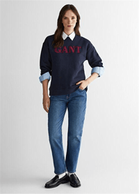GANT LACİVERT SWEATSHİRT 