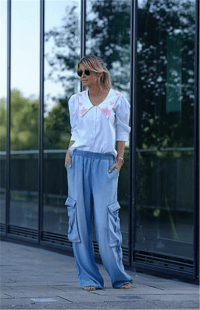 GİTTA BANKO TENCEL CARGO PANTOLON EMİLY