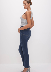 GOOD AMERİCAN GOOD STRAİGHT MAVİ JEANS 