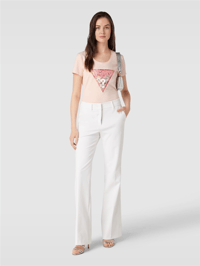 GUESS BASKILI PEMBE T-SHİRT