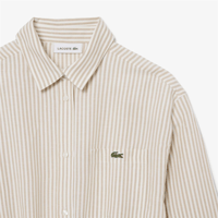 LACOSTE KETEN TENCEL GÖMLEK ELBİSE