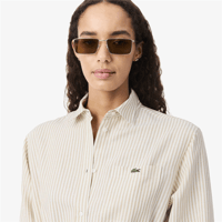 LACOSTE KETEN TENCEL GÖMLEK ELBİSE