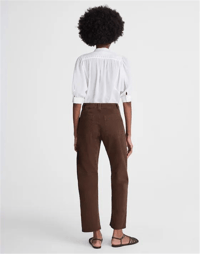 MADEWELL BARREL LEG KOYU KAHVE PANTOLON