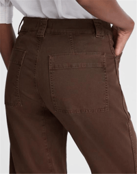 MADEWELL BARREL LEG KOYU KAHVE PANTOLON