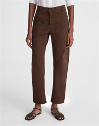MADEWELL BARREL LEG KOYU KAHVE PANTOLON