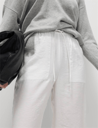 M&S KETEN PANTOLON BEYAZ 