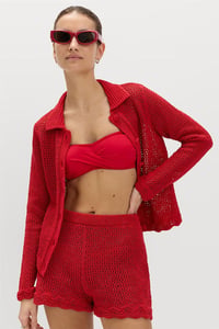 M&S TRİKO KIRMIZI HIRKA 