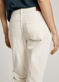 PEPE JEANS LONDON STRAİGHT LEG  KREM JEANS 