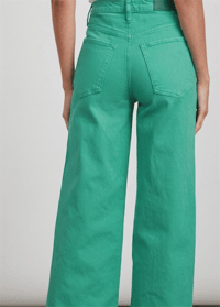 RAİLS THE GETTY HİGH RİSE WİDE LEG JEANS-YEŞİL