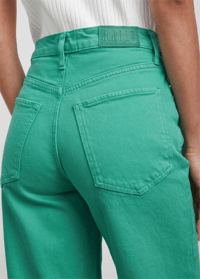 RAİLS THE GETTY HİGH RİSE WİDE LEG JEANS-YEŞİL