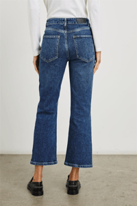 RAİLS THE SUNSET CROP HİGH RİSE CROP FLARE JEANS