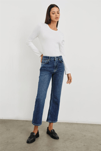 RAİLS THE SUNSET CROP HİGH RİSE CROP FLARE JEANS