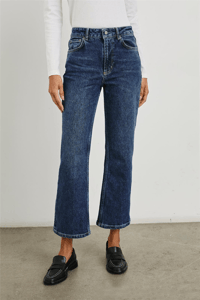 RAİLS THE SUNSET CROP HİGH RİSE CROP FLARE JEANS