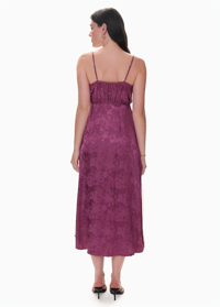 REBECA TAYLOR PLUM SATEN ELBİSE 