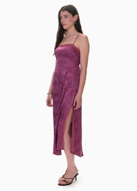 REBECA TAYLOR PLUM SATEN ELBİSE 