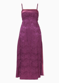 REBECA TAYLOR PLUM SATEN ELBİSE 
