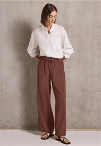 STREETONE VİSKON PANTOLON KAHVE 