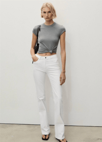 ZAROLİ FLARE JEANS BEYAZ