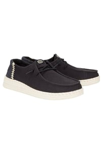 Hey Dude Wendy Espadrille Woven Siyah Kadın Günlük Ayakkabı