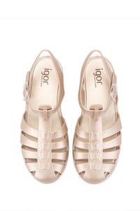 Igor BB340 BIARRITZ SHINY METAL Platin Kadın Sandalet