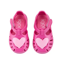 Igor S10310 TOBBY GLOSS LOVE Fuşya Kız Çocuk Sandalet