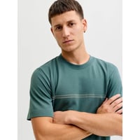Jack&Jones JCOFUSION CHEST BRAND TEE SS CREW NOOS Petrol Yeşili Erkek T-Shirt 12289936
