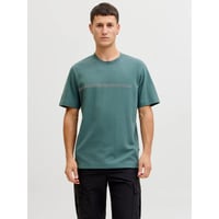 Jack&Jones JCOFUSION CHEST BRAND TEE SS CREW NOOS Petrol Yeşili Erkek T-Shirt 12289936
