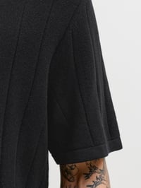 Jack&Jones JJEBRADLEY KNIT TEE SS LN Siyah Erkek T-Shirt 12288582