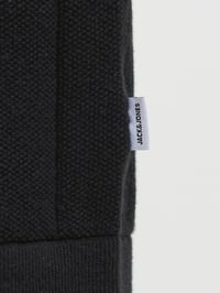 Jack&Jones JJEBRADLEY KNIT TEE SS LN Siyah Erkek T-Shirt 12288582