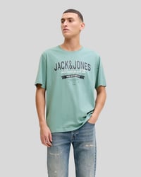 Jack&Jones JJELOGO TEE SS O-NECK 2 COL SS26 SN Açık Mavi Erkek T-Shirt 12288016