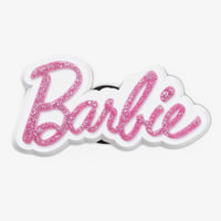 Jibbitz Barbie Logo Pembe Terlik & Çanta Süsü