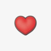 Jibbitz Heart Kırmızı Terlik & Çanta Süsü
