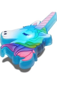 Jibbitz Lights Up Unicorn Gümüş Terlik & Çanta Süsü