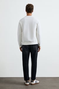 Lufian COOPER Kırık Beyaz Erkek Sweatshirt 112030198