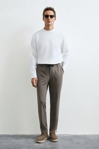 Lufian LOGAN Kırık Beyaz Erkek Sweatshirt 112030194