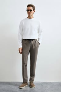 Lufian LOGAN Kırık Beyaz Erkek Sweatshirt 112030194