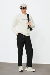 Lufian ROWAN Kırık Beyaz Erkek Sweatshirt 112030195