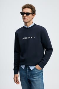Lufian ROWAN Lacivert Erkek Sweatshirt 112030195