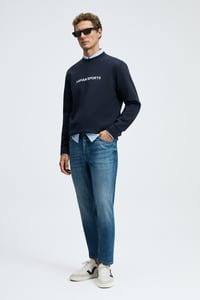 Lufian ROWAN Lacivert Erkek Sweatshirt 112030195