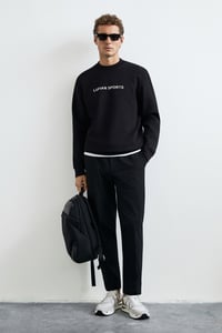 Lufian ROWAN Siyah Erkek Sweatshirt 112030195