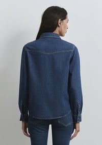 Mavi ANGELA Dark Blue Classic Denim Denim Kadın Gömlek M1210819-89252
